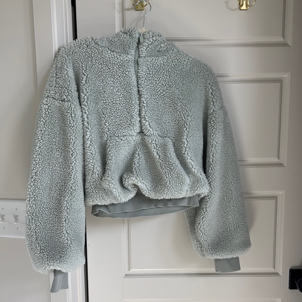 ALO Yoga Gray Teddy Jacket